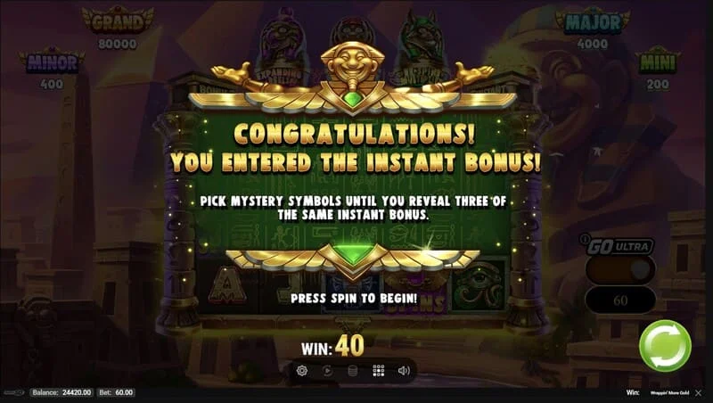 Wrappin' More Gold - inicio de la ronda integrada